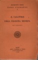 Il carattere della filosofia moderna