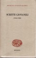 Scritti giovanili 1914 1918