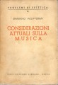 CONSIDERAZIONI ATTUALI SULLA MUSICA