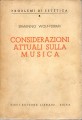 CONSIDERAZIONI ATTUALI SULLA MUSICA