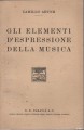 GLI ELEMENTI D'ESPRESSIONE DELLA MUSICA