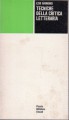 Tecniche della critica letteraria