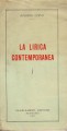 La lirica contemporanea