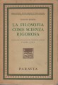 LA FILOSOFIA COME SCIENZA RIGOROSA