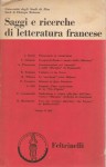 SAGGI E RICERCHE DI LETTERATURA FRANCESE. VOL II