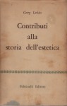 Contributi alla storia dell'estetica