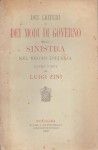 Dei criteri e dei modi di governo della sinistra nel regno d'Italia lettere e note