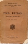 STORIA d'Europa nel secolo decimonono