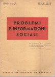 Problemi e informazioni sociali rassegna periodica n° 7-8 luglio agosto 1943