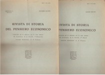 Rivista di storia del pensiero economico anno 1939