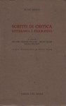 Scritti di critica letteraria e figurativa