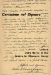 Lettere della Serva di Dio Madre M Eleonora Giorgi