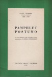 Pamphlet postumo con una biografia scritta dal figlio ed una presentazione di Aurelia Gruber Benco