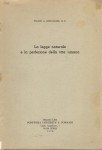 La legge naturale e la perfezione della vita umana