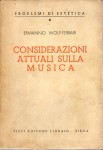 CONSIDERAZIONI ATTUALI SULLA MUSICA