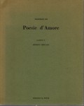 Poesie d'amore  acqueforti di Ernesto Treccani