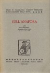 Sull'anafora atti del seminario  accademia della Crusca 14-16 dicembre 1978