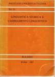 Linguistica storica e cambiamento linguistico