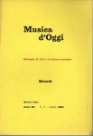 Musica d'oggi rassegna di vita e di cultura musicale ann III n 7 luglio 1960 dedicato a Chopin