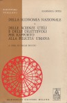 Della economia nazionale - Delle scienze utili e delle dilettevoli per rapporto alla felicità umana