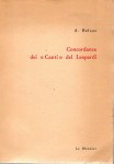 Concordanze dei Canti del Leopardi