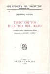 Testo critico e critica del testo