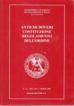 Antichi doveri costituzione regolamento dell'ordine