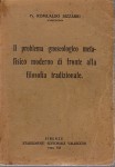 Il problema gnoseologico metafisico moderno di fronte alla filosofia tradizionale