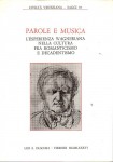 Parole e musica l'esperienza Wagneriana nella cultura fra romanticismo e decadentismo