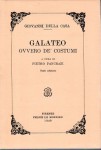 Galateo ovvero de' costumi a cura di Pietro Pancrazi