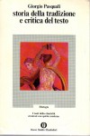 STORIA DELLA TRADIZIONE E CRITICA DEL TESTO