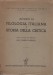 Appunti di filologia italiana e storia della critica
