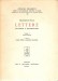 Lettere documenti e testimonianza  volume I
