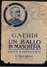 UN BALLO IN MASCHERA   Canto e piano