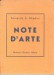 NOTE D'ARTE