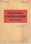 Problemi e informazioni sociali rassegna periodica n° 7-8 luglio agosto 1943