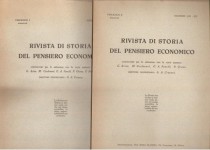 Rivista di storia del pensiero economico anno 1935