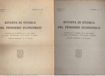 Rivista di storia del pensiero economico anno 1936