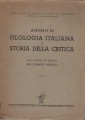 Appunti di filologia italiana e storia della critica