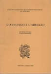 D'annunzio e l'Abruzzo atti del X convegno di studi dannunziani
