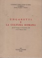 Ungaretti e la cultura romana atti del convegno 13-14 novembre 1980