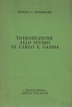 Introduzione allo studio di Carlo E Gadda