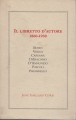 Il libretto d'autore 1860 1930 Boito Verga Capuana Di Giacomo D'Annunzio Pascoli Pirandello