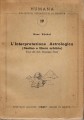 L'interpretazione astrologica (destino e libero arbitrio) Traduzione del Dott. Giuseppe Frizzi
