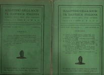 Bullettino della società dantesca italiana rassegna critica degli studi danteschi diretti da E G Parodi nuova serie XXVI fasc 1-2-3-4