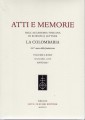 Atti e emmorie dell'accademia Toscana di scienze e lettere La Colombaria volume LXXXII anno 2017