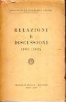 RELAZIONI E DISCUSSIONI 1951-1952